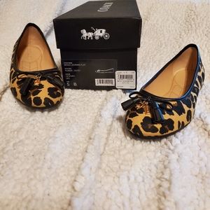 COACH Benni ballet flats leopard print